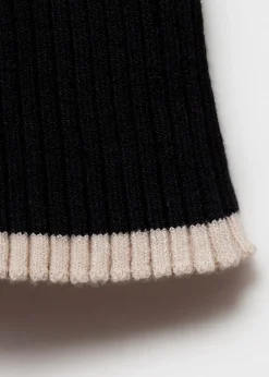 MANGO Sukienki I Kombinezony*Sukienka z dzianiny z kontrastowymi lamówkami