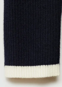 MANGO Sukienki I Kombinezony*Sukienka z dzianiny z kontrastowymi wykończeniami