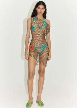 MANGO Sukienki I Kombinezony*Sukienka z dzianiny z kryształkami