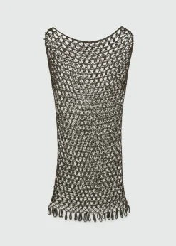 MANGO Sukienki I Kombinezony*Sukienka z dzianiny z kryształkami