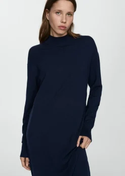 MANGO Sukienki I Kombinezony*Sukienka z dzianiny z okrągłym dekoltem