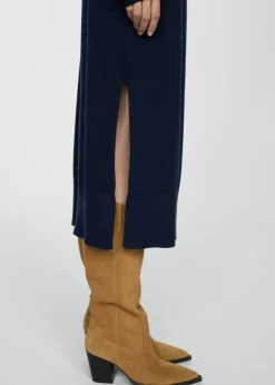 MANGO Sukienki I Kombinezony*Sukienka z dzianiny z okrągłym dekoltem