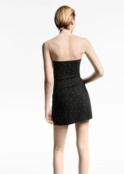 MANGO Sukienki I Kombinezony*Sukienka z dzianiny z ozdobą ze strasu