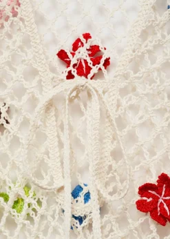 MANGO Sukienki I Kombinezony*Sukienka z dzianiny z ozdobnymi kwiatami