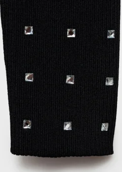 MANGO Sukienki I Kombinezony*Sukienka z dzianiny z ozdobą ze strasu