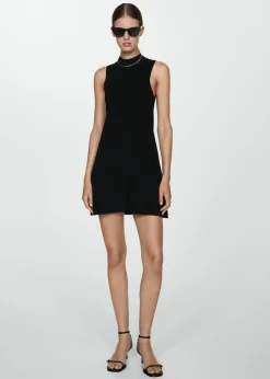 MANGO Sukienki I Kombinezony*Sukienka z dzianiny z półgolfem