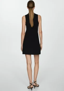 MANGO Sukienki I Kombinezony*Sukienka z dzianiny z półgolfem