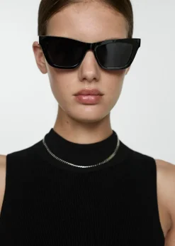 MANGO Sukienki I Kombinezony*Sukienka z dzianiny z półgolfem