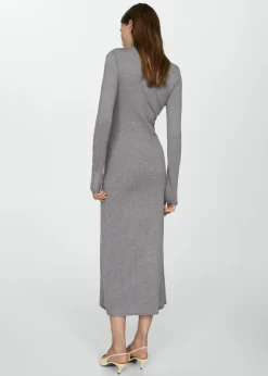 MANGO Sukienki I Kombinezony*Sukienka z dzianiny z półgolfem