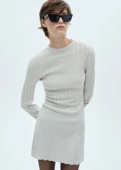 MANGO Sukienki I Kombinezony*Sukienka z dzianiny z półgolfem
