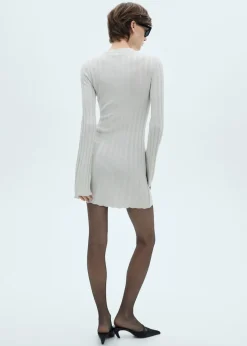 MANGO Sukienki I Kombinezony*Sukienka z dzianiny z półgolfem