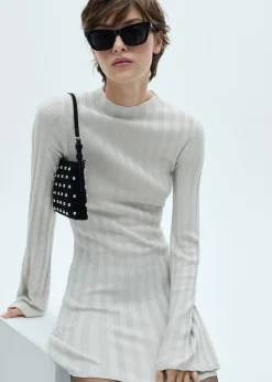 MANGO Sukienki I Kombinezony*Sukienka z dzianiny z półgolfem