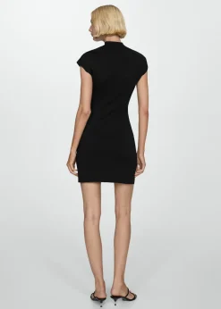 MANGO Sukienki I Kombinezony*Sukienka z dzianiny z półgolfem