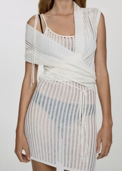 MANGO Sukienki I Kombinezony*Sukienka z dzianiny z podwójnymi ramiączkami