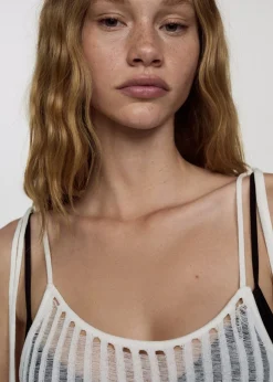 MANGO Sukienki I Kombinezony*Sukienka z dzianiny z podwójnymi ramiączkami