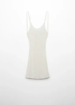 MANGO Sukienki I Kombinezony*Sukienka z dzianiny z podwójnymi ramiączkami