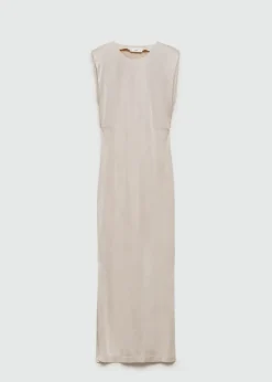 MANGO Sukienki I Kombinezony*Sukienka z dzianiny z poduszkami na ramionach