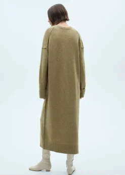 MANGO Sukienki I Kombinezony*Sukienka z dzianiny z prążkowanymi wykończeniami