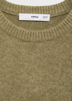 MANGO Sukienki I Kombinezony*Sukienka z dzianiny z prążkowanymi wykończeniami