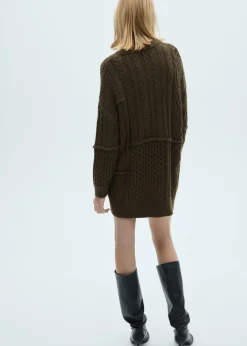 MANGO Sukienki I Kombinezony*Sukienka z dzianiny z warkoczami
