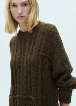 MANGO Sukienki I Kombinezony*Sukienka z dzianiny z warkoczami