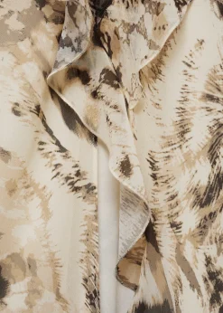 MANGO Sukienki I Kombinezony*Sukienka z falbanami zwierzęcy wzór