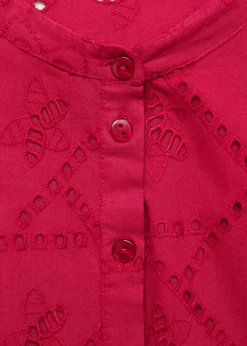 MANGO Sukienki I Kombinezony*Sukienka z falbankami i ażurem