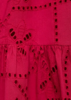 MANGO Sukienki I Kombinezony*Sukienka z falbankami i ażurem