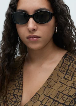 MANGO Sukienki I Kombinezony*Sukienka z falbankami i zwierzęcym wzorem