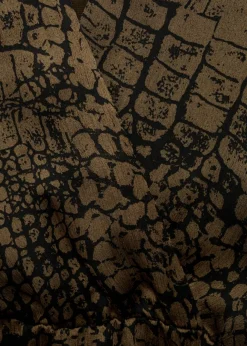 MANGO Sukienki I Kombinezony*Sukienka z falbankami i zwierzęcym wzorem