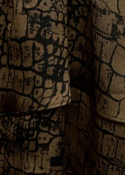 MANGO Sukienki I Kombinezony*Sukienka z falbankami i zwierzęcym wzorem