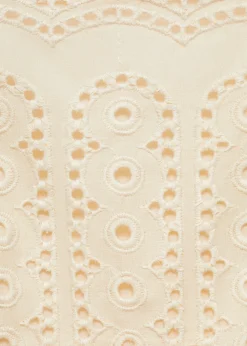 MANGO Sukienki I Kombinezony*Sukienka z haftem i wycięciami po bokach