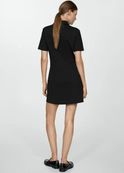 MANGO Sukienki I Kombinezony*Sukienka z kołnierzykiem polo i kieszeniami