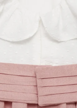 Dzieci MANGO Sukienki I Kombinezony*Sukienka z kontrastem