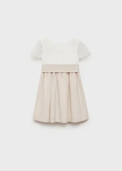 Dzieci MANGO Sukienki I Kombinezony*Sukienka z kontrastem