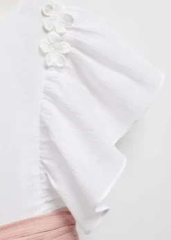 Dzieci MANGO Sukienki I Kombinezony*Sukienka z kreszowanej bawełny