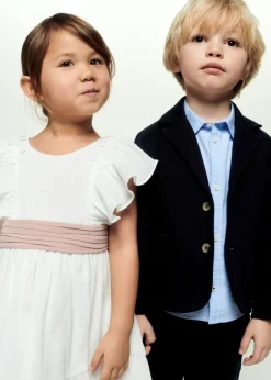 Dzieci MANGO Sukienki I Kombinezony*Sukienka z kreszowanej tkaniny w kwiaty