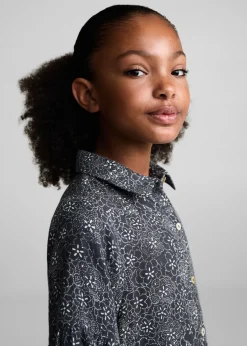 Dzieci MANGO Sukienki I Kombinezony*Sukienka z kwiatowym wzorem