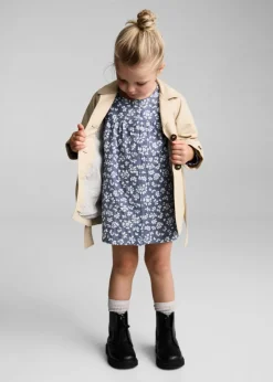 Dzieci MANGO Sukienki I Kombinezony*Sukienka z kwiatowym wzorem