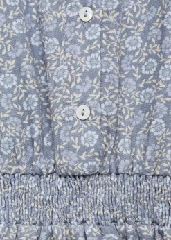 Dzieci MANGO Sukienki I Kombinezony*Sukienka z kwiatowym wzorem i guzikami