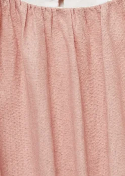 Dzieci MANGO Sukienki I Kombinezony*Sukienka z lnu z wycięciem na plecach