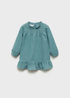 Dzieci MANGO Sukienki I Kombinezony*Sukienka z mikrosztruksu z falbankami