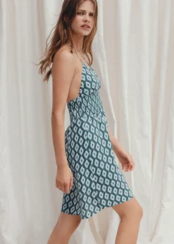 MANGO Sukienki I Kombinezony*Sukienka z nadrukiem i marszczonymi detalami