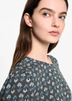 MANGO Sukienki I Kombinezony*Sukienka z nadrukiem i marszczonymi detalami