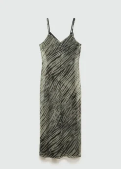 MANGO Sukienki I Kombinezony*Sukienka z nadrukiem i podwójnymi ramiączkami