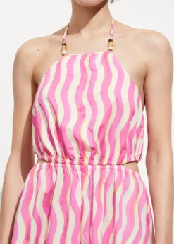 MANGO Sukienki I Kombinezony*Sukienka z nadrukiem i wycięciami