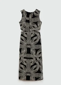 MANGO Sukienki I Kombinezony*Sukienka z nadrukiem i wycięciami