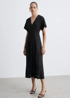 MANGO Sukienki I Kombinezony*Sukienka z o rozszerzanym kroju na guziki