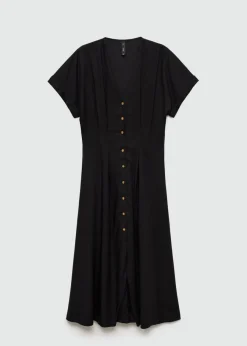 MANGO Sukienki I Kombinezony*Sukienka z o rozszerzanym kroju na guziki
