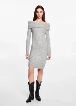 MANGO Sukienki I Kombinezony*Sukienka z odkrytymi ramionami